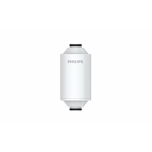 Philips Water Duschfilterkartusche 1 Kartusche entfernt Chlor und Verunreinigungen Schutz für Haar und Haut hohe Filtrationskapazität 50 000 L hoher Durchfluss – 8 L/min