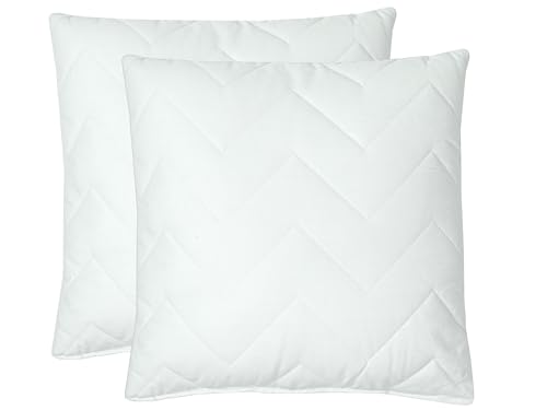 ZOLLNER 2er Set antiallergisches Kopfkissen, Schlafkissen, 40x40 cm, waschbar