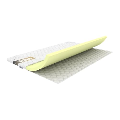 REM-SEN Matratzen Topper Matratzentopper 70x200 cm Höhe 5cm Härtegrad 3 (H3) Mattress Topper aus mittelfeste Polyurethanschaum, Dreilagige Membranhülle, Für Sofa oder jeden Platz, Öko-Tex Zertifiziert