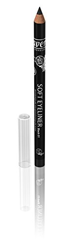 lavera Soft Eyeliner Black schwarz ∙ Kajal Liner ∙ Präziser Lidstrich ∙ Natural & innovative Make up ✔ vegan ∙ Bio Pflanzenwirkstoffe ∙ Naturkosmetik 1er Pack (1 x 1 g)