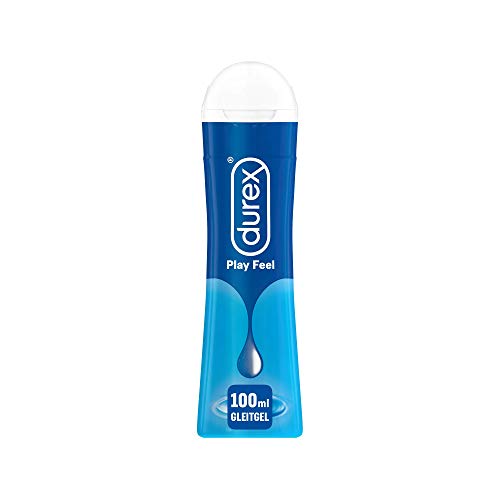 Durex, Play Feel Gleitgel auf Wasserbasis – Leichtes seidiges Gleitmittel für gefühlsechtes Empfinden, Transparent, 100 ml (1er Pack)