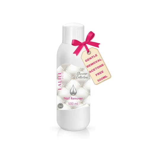 LALILL Nagellackentferner 500 ml - Nagellack Entferner ohne Aceton - Nail Polish Remover - Schnelle & einfache Nagellackentfernung - Acetonfrei - Ideal für empfindliche Nägel