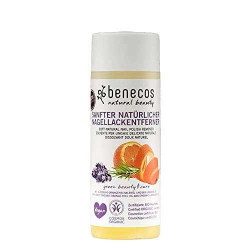 benecos - Naturkosmetik - Nail Polish Remover - Bio-Organgenschalenöl & Bio-Lavendelöl - vegan - 125ml