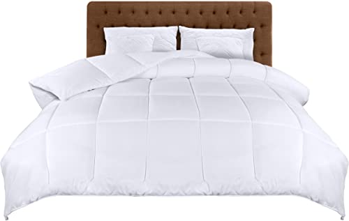 Utopia Bedding Bettdecke 220 x 260 cm, Ganzjahres-Bettdecke, Leichte Bettdecke mit Polyesterfüllung, Mikrofaser Schlafdecke (Weiß)