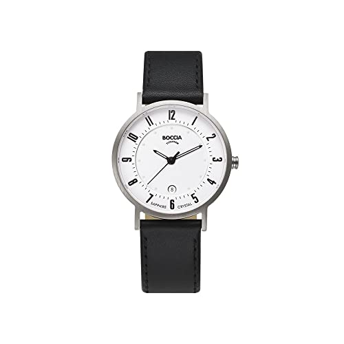 Boccia Damen-Armbanduhr Mit Lederarmband Dress 3296-01