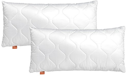 sleepling Kopfkissen 40x80 cm, Allergiker Kissen, waschbar, Made in EU, Ökotex, langes Schlafkissen 40 x 80, Bettkissen, Pillow, Komfort 200