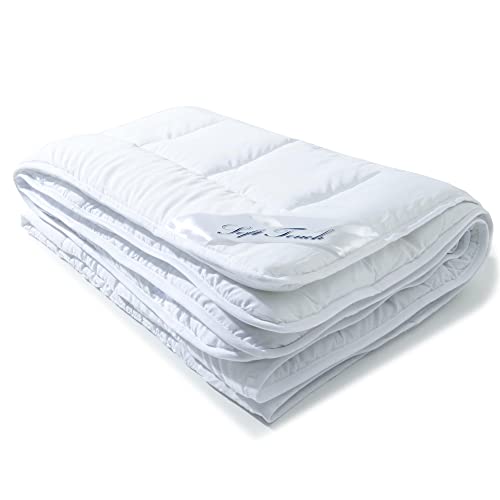 aqua-textil Soft Touch Sommer Leicht Bettdecke 220 x 260 cm Ultra leichte Steppdecke ca 580g Füllung atmungsaktiv Sommerdecke Oeko-TEX