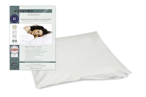 allsaneo Premium Allergiker Kissenbezug 40x60 cm | Allergie Bettwäsche extra weich und leicht | Anti Milben Encasing | Milbenschutz | allergendichter Zwischenbezug | TÜV geprüft