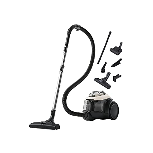 AEG 6000 Staubsauger Beutellos, Starke Saugleistung, 550 W, Einfache Entleerung, Alle Bodenbeläge, Oberflächenschonend, 12m Kabel, Kompakt, 6-stufige Filtration, für Allergiker, 1,6 l, Weiß, AL61H4SW