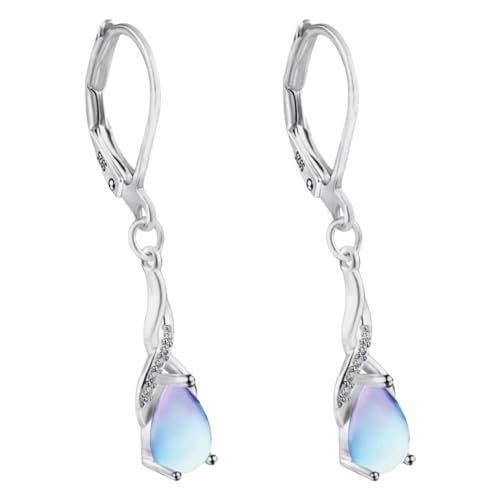 Ohrringe silber 925 hängend, Hypoallergene Silber Ohrstecker Set - ohrringe hängend Silber Ohrringe mit Cubic Zirkonia für mehrere Piercings