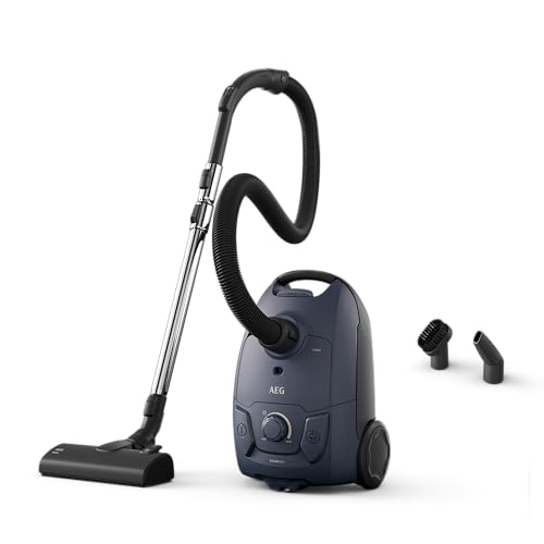 AEG CLEAN 5000 Staubsauger mit Beutel, hohe Saugleistung, aus Recyclingkunststoff, AllFloor Bodendüse mit Klicksystem, 2in1 Multifunktionsdüse, 8,5m Aktionsradius, waschbarer Hygiene-Filter, AB51C1DB