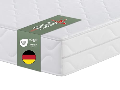 Badenia Trendline BT 100 2 in 1 Duo orthopädische 7-Zonen Komfortmatratze, Härtegrad 2 und 3, 80 x 200 cm, Öko-Tex zertifiziert, produziert nach deutschem Qualitätsstandard