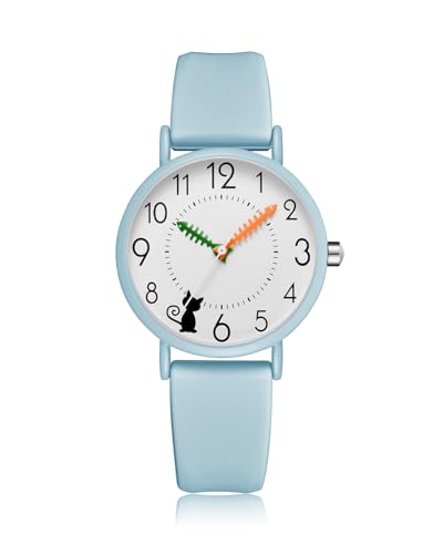 CIVO Damenuhr Analog Silikon Armbanduhr-Damen - Einfache Blau Wasserdicht Quarz Uhr Damen Elegant Klassische, Mode Geschenke für Frauen