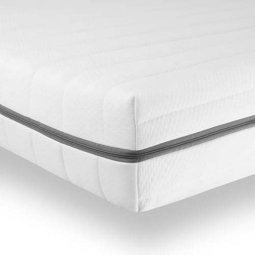 Sleepneo Matratze 70x200 - Ergonomische Kaltschaummatratze - 7 Zonen Matratze - Matratze H2 H3 - Oeko TEX Zertifiziert - Waschbarer Bezug - 2in1 Matratzen Härtegrad - atmungsaktiv - Höhe 15 cm