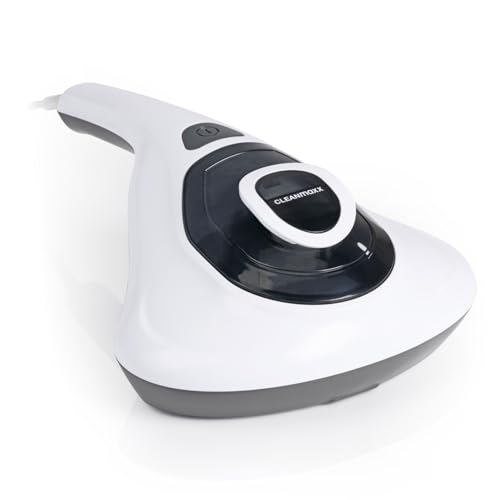 CLEANmaxx Milbensauger für Matratzen mit UV-C-Licht | Matratzenreiniger mit HEPA-Filter, entfernt 99,9% Aller Milben | Matratzensauger mit Ultraschall, Hitze & Vibration