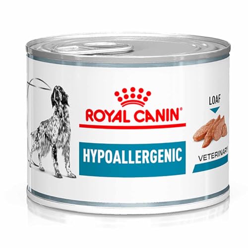 Royal Canin Veterinary Hypoallergenic Mousse | 12 x 200 g | Diät-Alleinfuttermittel für ausgewachsene Hunde | Mit hydrolysiertem Protein | Zur Unterstützung der Hautbarriere