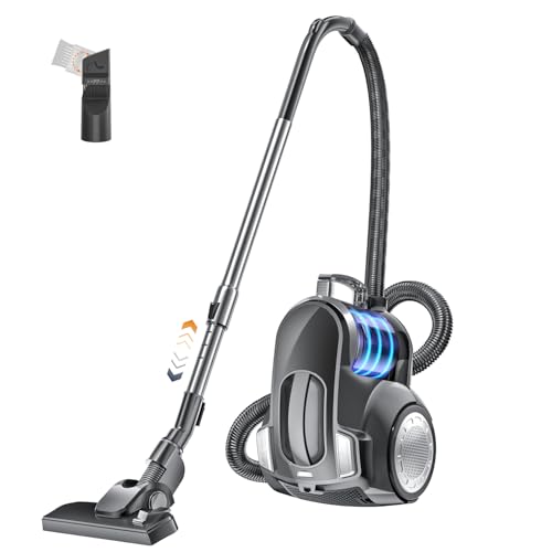 Beutelloser Staubsauger 1200W starke Saugleistung,Kompakt Leicht Bodenstaubsauger ohne Beutel,Leiser