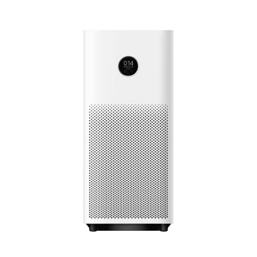 Xiaomi Smart Air Purifier 4 Luftreiniger (beseitigt Bis Zu 99,97% Tierhaare, Pollen, Staub, Viren & Aerosole: PCADR 400m³/h, FCADR 150m³/h, Optimal Für 48m², Touch Display, App- & Sprachsteuerung)