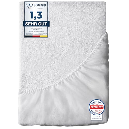 Dreamzie Matratzenschoner 200x220 Wasserdicht Oeko-TEX - Atmungsaktive Anti-Allergie und Anti Milben - wasserdichte Matratzenauflage