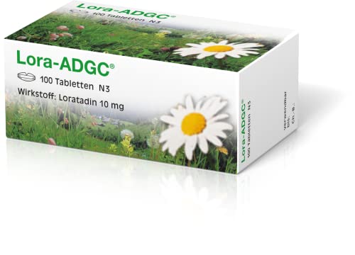 Lora ADGC 100 Stück - zur Behandlung der Beschwerden bei allergisch bedingtem Schnupfen, stoppt allergischen Schnupfen