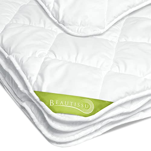 Beautissu ganzjahres Bettdecke 135x200 cm – Warme Microfaser Schlafdecke für Allergiker geeignet – Atmungsaktive Steppdecke für das ganze Jahr - BeauNuit MD