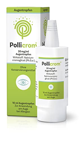 Pollicrom® Augentropfen - ganzjähriger, sanfter Basisschutz bei Allergie mit Cromoglicinsäure, 10ml