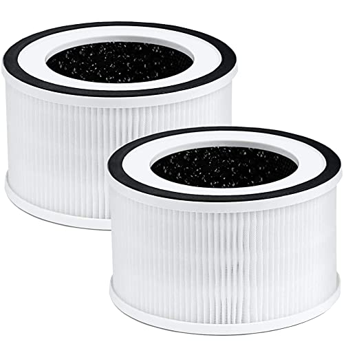 Senmubery Echte HEPA Ersatz Filter, Kompatibel mit Afloia Fillo/Halo/Allo Luftreiniger 3 Stufen Filtration, 2 Packungen