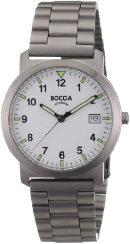 Boccia Herrenuhr Analog Quarz mit Titanarmband 3630-01