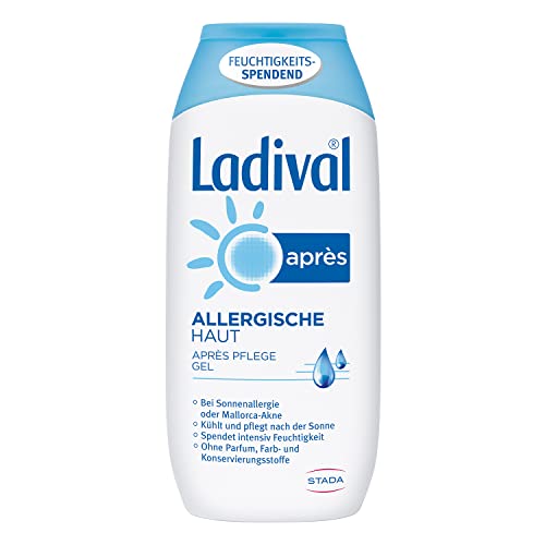 Ladival Allergische Haut Après Sun Gel – Parfümfreies After Sun Gel für Allergiker – feuchtigkeitsspendend und kühlend – ohne Farb- und Konservierungsstoffe – 200 ml