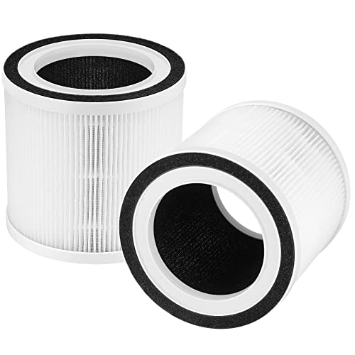 2er-Pack BREEVA A1 HEPA-Ersatzfilter, kompatibel mit TCL BREEVA A1/A1W Luftreinigern, 3-in-1 H13 HEPA- und Aktivkohlefilter, Ersatzteil Nr. Breeva A1F【Nicht für Breeva A1C/A2/A3/A5 Luftreiniger】