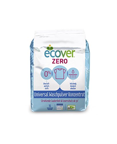 Ecover Zero Waschpulver Sensitive Universal, 4er Pack (4 x 16 WL)