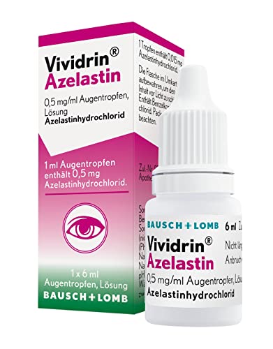 VIVIDRIN Azelastin 0,5 mg/ml Augentropfen 6 ml