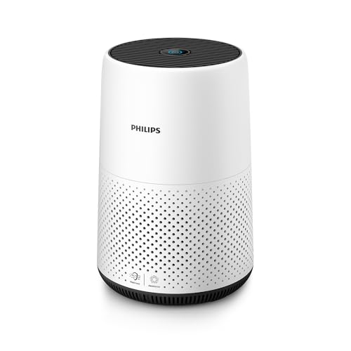 Philips Series 800 Luftreiniger – entfernt Pollen, Staub, Viren und Allergene* in Räumen mit bis zu 49 m², 3 Geschwindigkeitsstufen, Sleep-Modus (AC0820/10)