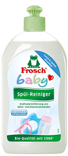 Frosch Baby Spül-Reiniger, sensitives Spülmittel für Babyflaschen & Sauger, hypoallergen, für Allergiker geeignet, 8er Pack (8 x 500 ml)