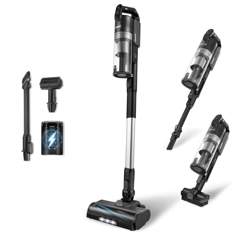 Levoit - Akku Staubsauger - Laufzeit für 100㎡ - Staubsauger Kabellos - Vacuum Cleaner - 99,99 Prozent HEPA-Filter - Selbststehend - Anti Tangle - Für Tierhaare/Teppich/Hartböden/Auto - LVAC-200 MAX