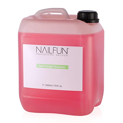 NAILFUN 5 Liter Nail Polish Remover (Nagellackentferner) ACETONFREI mit Duft im Kanister