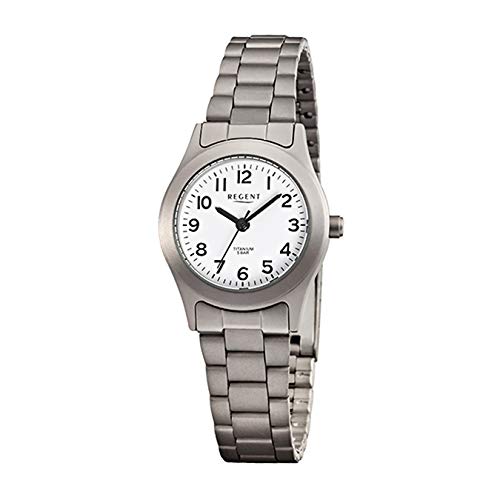 Regent Damen. Analog Quarz Uhr mit Titan Armband 12290411