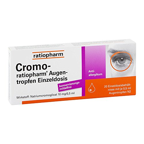 CROMO-RATIOPHARM Augentropfen Einzeldosis 20X0.5 ml