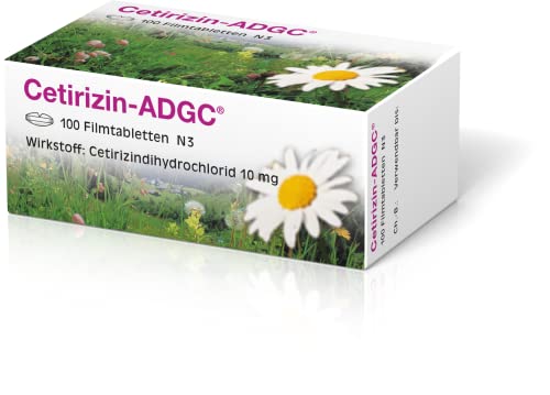 Cetirizin ADGC 100 Stück - bei Heuschnupfen, allergischem Schnupfen, allergischen Symptomen der Augen und Nesselsucht