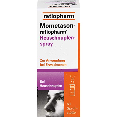 Mometason-ratiopharm® Heuschnupfenspray 50 Mikrogramm/Sprühstoß Nasenspray, Suspension: zur Behandlung von Symptomen einer saisonalen allergischen Rhinitis, 60 Hübe
