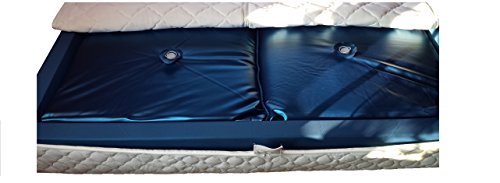 Mesamoll2® Softside Wasserbett Matratze 100x220 cm für Dual Wasserbetten 200x220cm, Hochwertige Wasserbettmatratze (F4 90% Beruhigung)