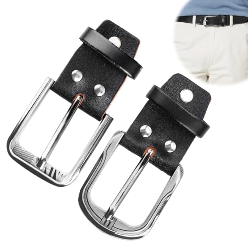 Raykce 2 Stück Gürtelschnalle 40mm Einzelne Gürtelschnalle Herren Damen - Passend für Gürtel von 3,4–3,8 cm reuzschlitzschraube Metall Belt Buckle Ersatzteile für Gürtel, Hosenbund, Taschengurte