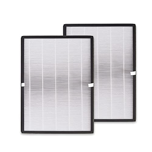 PUREBURG Ersatzfilter kompatibel mit Balter LR-02 Luftreiniger, H13 True HEPA und Aktivkohle 3-Stufen-Filtration,2er-Pack