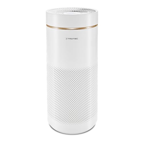 TROTEC AirgoClean 170+ Luftreiniger – HEPA Filter für Allergiker – Räume bis 42 m² /105 m³, Luftfilter entfernt 99,97% aller Partikel, Gebläsestufen 5 mit Turbo-Modus, weiß