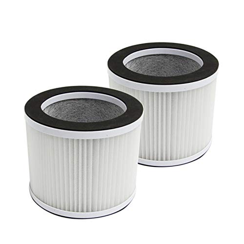 PUREBURG Ersatzfilter kompatibel mit Rigoglioso GL-2109 GL2109 & SimPure P03 Snorda KJ45G-P03 Luftreinigern, 2er-Pack H13 HEPA 3-stufige Filtration Aktivkohle