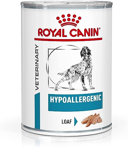 Royal Canin Veterinary Hypoallergenic Mousse | 12 x 400 g | Diät-Alleinfuttermittel für ausgewachsene Hunde | Mit hydrolysiertem Protein | Zur Unterstützung der Hautbarriere