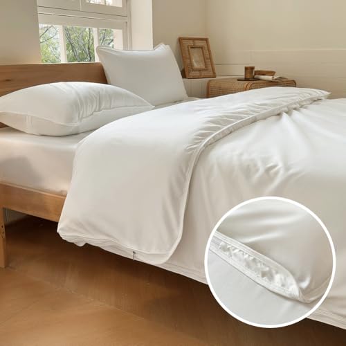 Milbenbezug Bettdecke 135x200, Allergie Bettwäsche mit Reissverschluss, Allergendichter Zwischenbezug für die Bettdecke, Allergiker Bettwäsche Decke 135x200cm