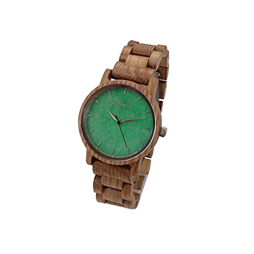 Holzkern Damen Analog Quarz Smart Watch Armbanduhr mit Holz Armband 0006