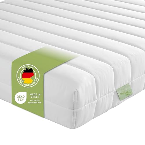 DREAMSTAR Easy Flex | ergonomische 7-Zonen Kaltschaummatratze | Öko-Tex Zertifiziert | Härtegrad 2 und 3 (H2 & H3) | Rollmatratze | Matratze I 90 x 200 cm