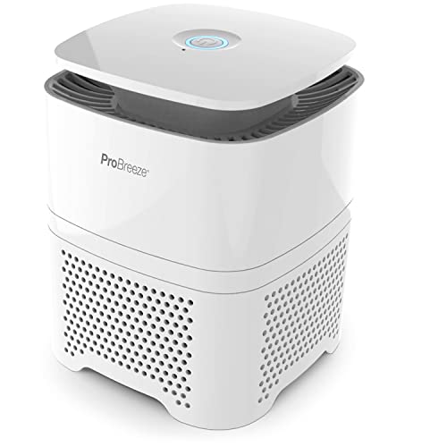 Pro Breeze™ 4-in-1 Luftreiniger mit Vorfilter, True HEPA, Aktivkohlefilter und Ionisator. 99,97% Filterleistung. Für zu Hause, Büro – ideal für Allergiker, Raucher, gegen Allergien, Staub
